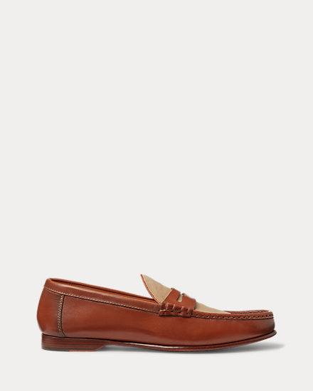 Chalmers Calfskin & Canvas Penny Loafer