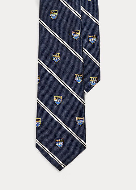 Striped Silk Repp Club Tie