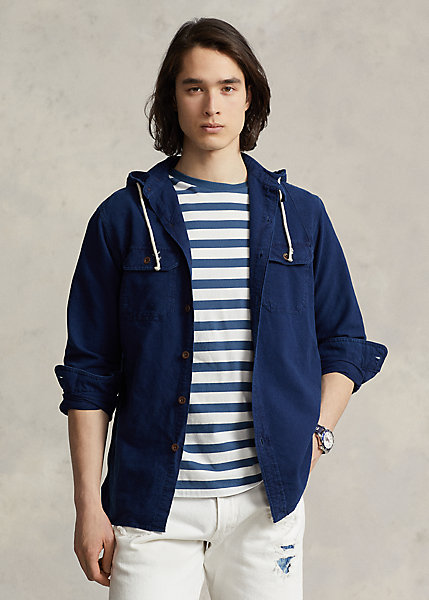 Classic Fit Oxford Hooded Workshirt