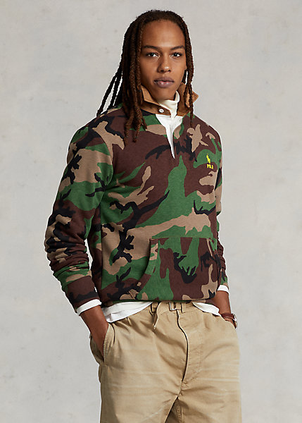 Camo Fleece Rugby Sweatshirt