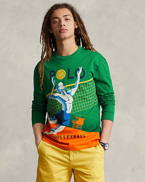 Classic Fit Jersey Graphic T-Shirt