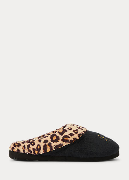 Leopard Logo Slipper