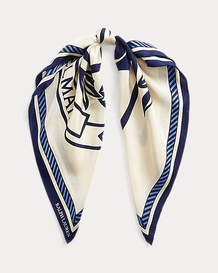 The Spelman Collection Crest Silk Scarf