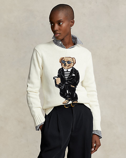 Polo Bear Cotton-Blend Sweater