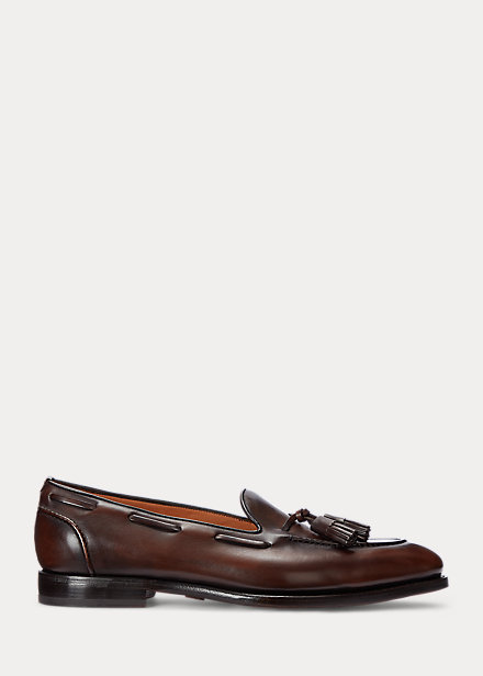 Luther Tassel Burnished Calfskin Loafer