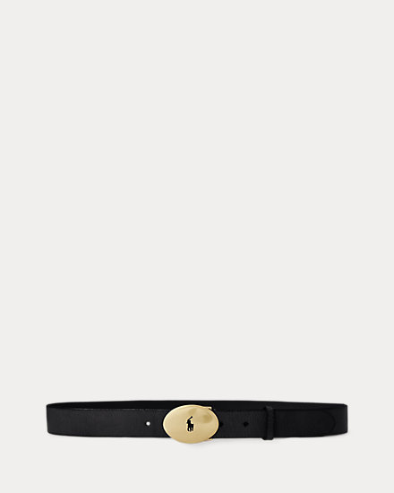 Polo ID Oval-Buckle Vachetta Belt