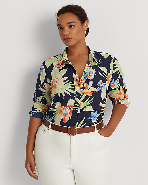 Floral Crepe Shirt