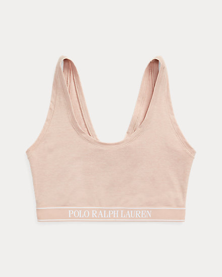 Repeat-Logo Scoop Cropped Tank