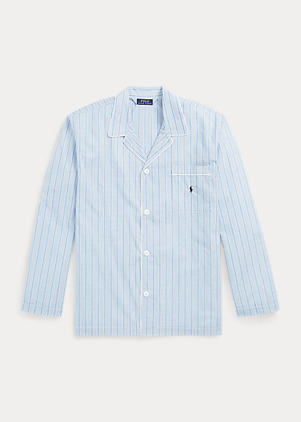 Stripe Broadcloth Pajama Shirt