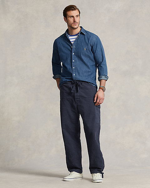 Relaxed Fit Canvas Cargo Pant