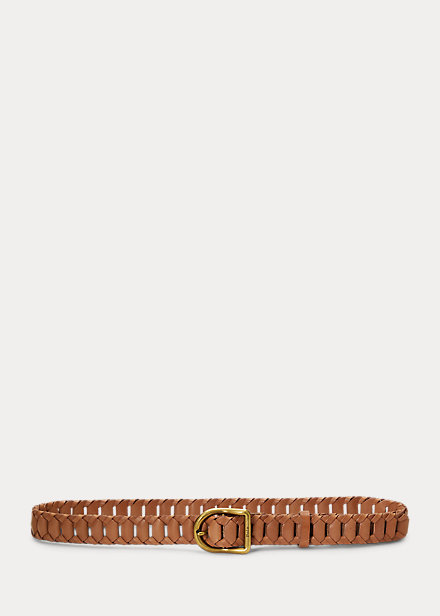 Ladder-Braided Leather Belt
