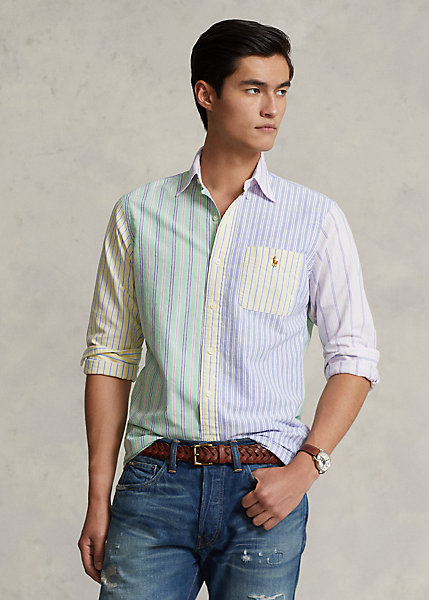 Classic Fit Striped Oxford Fun Shirt