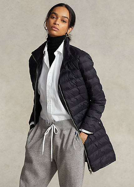 Packable Quilted Taffeta Coat