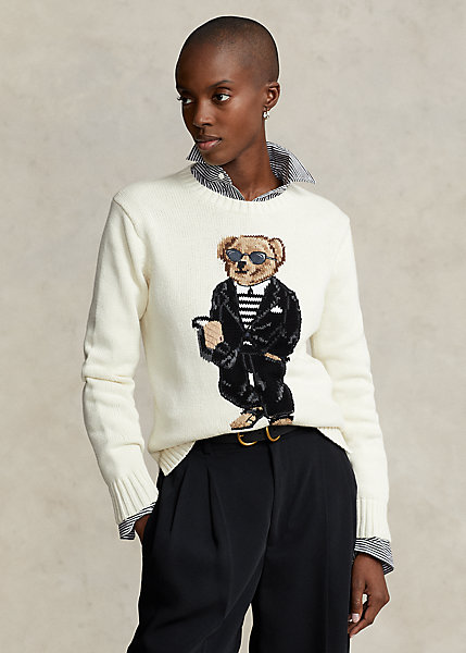 Polo Bear Cotton-Blend Sweater