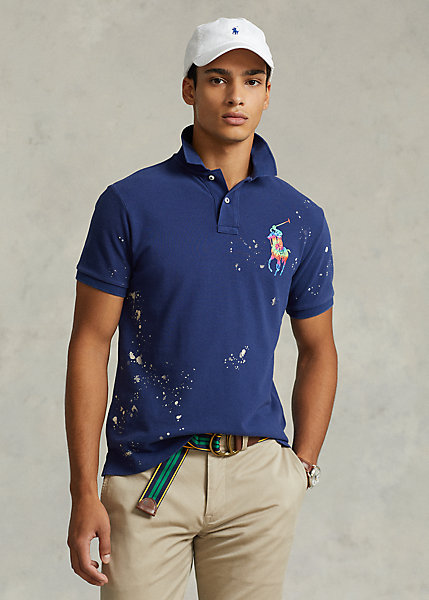 Classic Fit Big Pony Mesh Polo Shirt