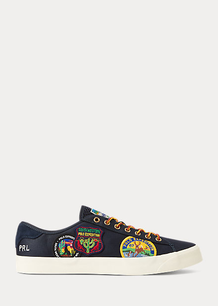 Nelson Logo-Patch Twill Sneaker