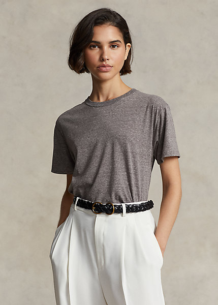 Cotton-Blend Jersey Crewneck Tee