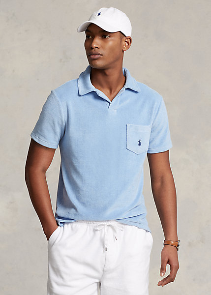 Custom Slim Fit Terry Polo Shirt