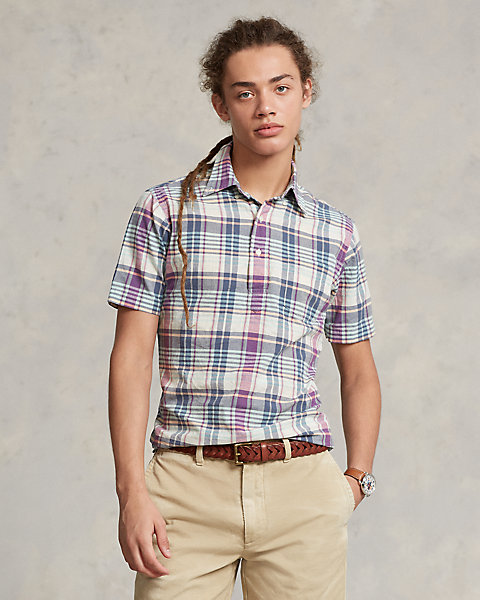 Classic Fit Madras Popover Shirt