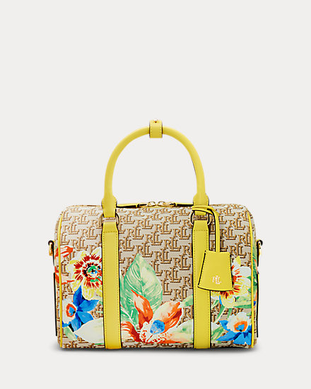 Monogram Jacquard Medium Kaden Satchel