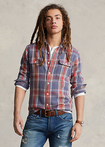 Classic Fit Plaid Flannel Workshirt