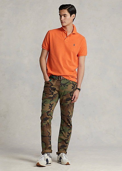 Varick Slim Straight Polo Pony Camo Jean