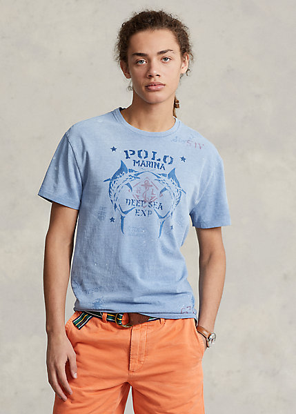 Classic Fit Jersey Graphic T-Shirt