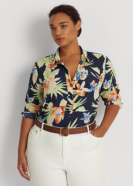 Floral Crepe Shirt