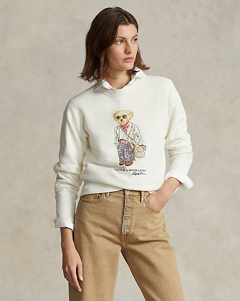 Polo Bear Fleece Crewneck Sweatshirt
