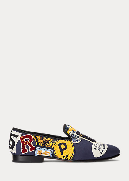 Paxton Logo-Patch Canvas Slipper
