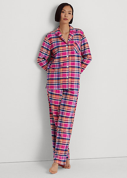 Plaid Brushed Twill Sleep Set