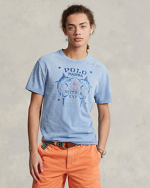 Classic Fit Jersey Graphic T-Shirt