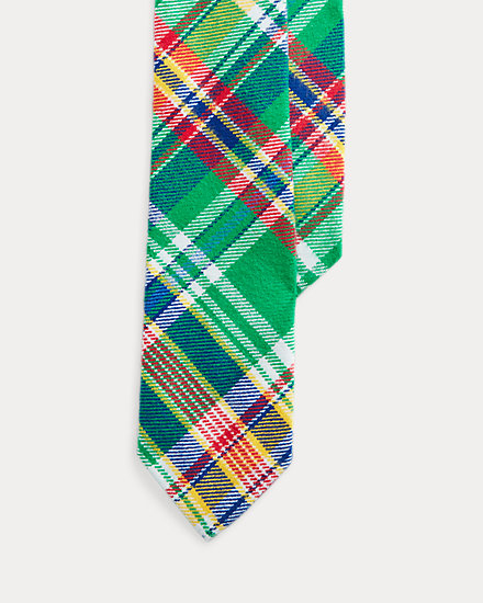 Plaid Cotton Flannel Tie