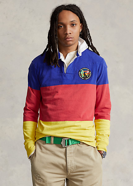 Classic Fit Color-Blocked Jersey Rugby