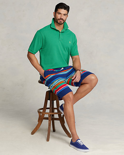 Striped Fleece Short