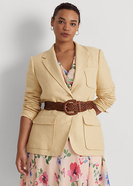 Herringbone Linen Blazer