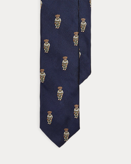 Polo Bear Silk Repp Tie