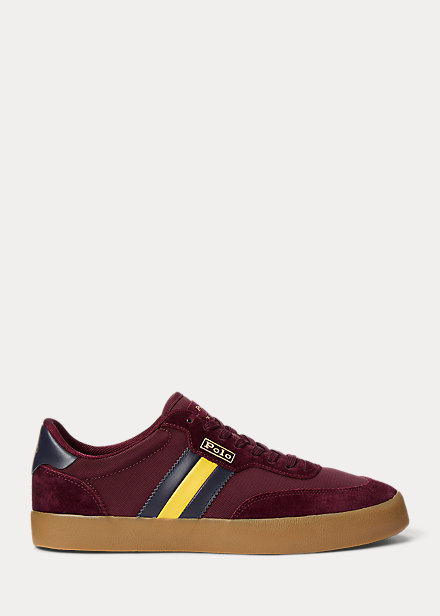 Court Suede-Paneled Low-Top Sneaker