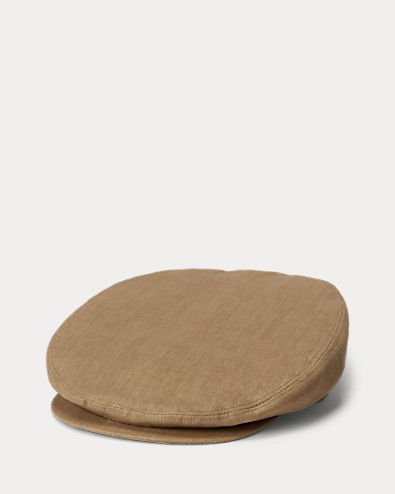 Metallic Linen Newsboy Hat