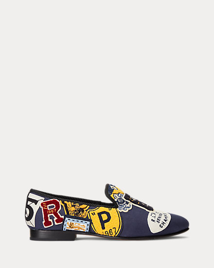 Paxton Logo-Patch Canvas Slipper