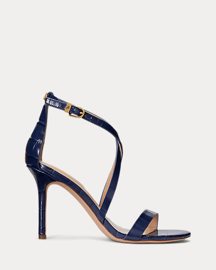 Gabriele Embossed Leather Sandal