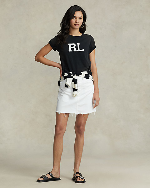 Denim Pencil Miniskirt