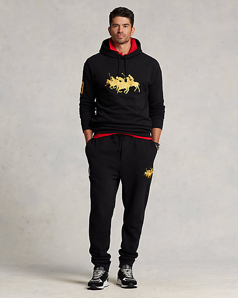 Triple-Pony Fleece Jogger Pant