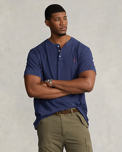 Slub Jersey Henley Shirt