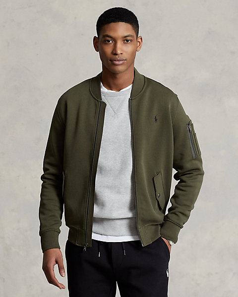 Double-Knit Bomber Jacket