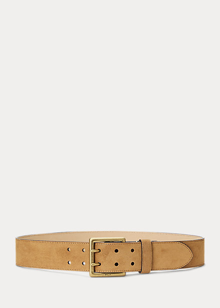 Two-Prong Suede Belt