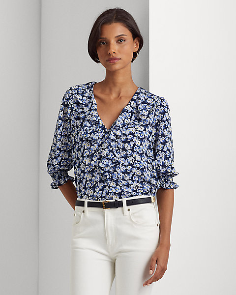 Floral Crepe Blouse