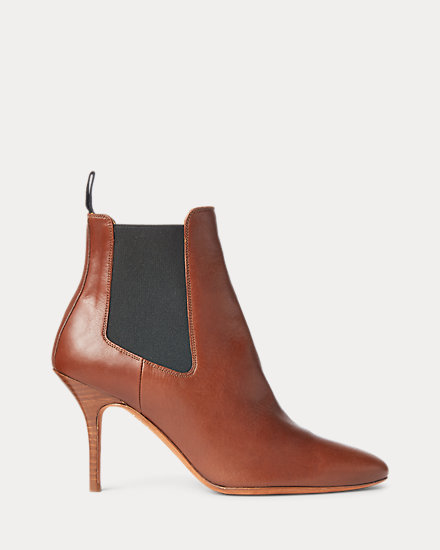 Vachetta Calfskin Kitten-Heel Boot