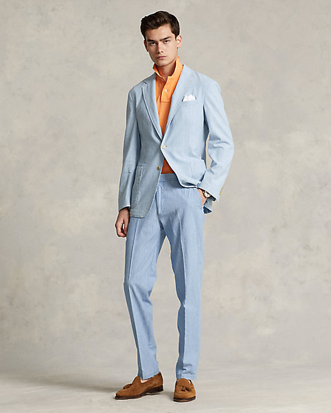 Chambray Suit Trouser