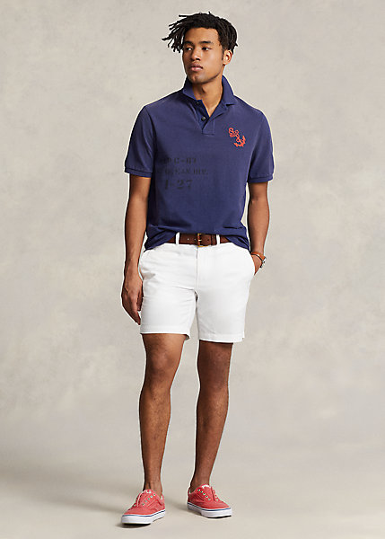 8-Inch Straight Fit Linen-Cotton Short